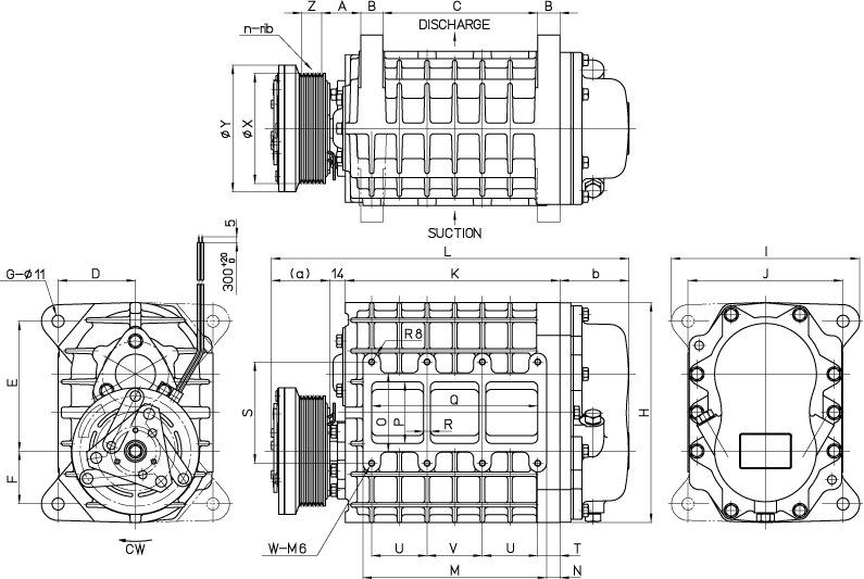 Roots blower (Supercharger) by size | 小倉クラッチ株式会社 Roots blower (Supercharger) by size | 小倉クラッチ株式会社